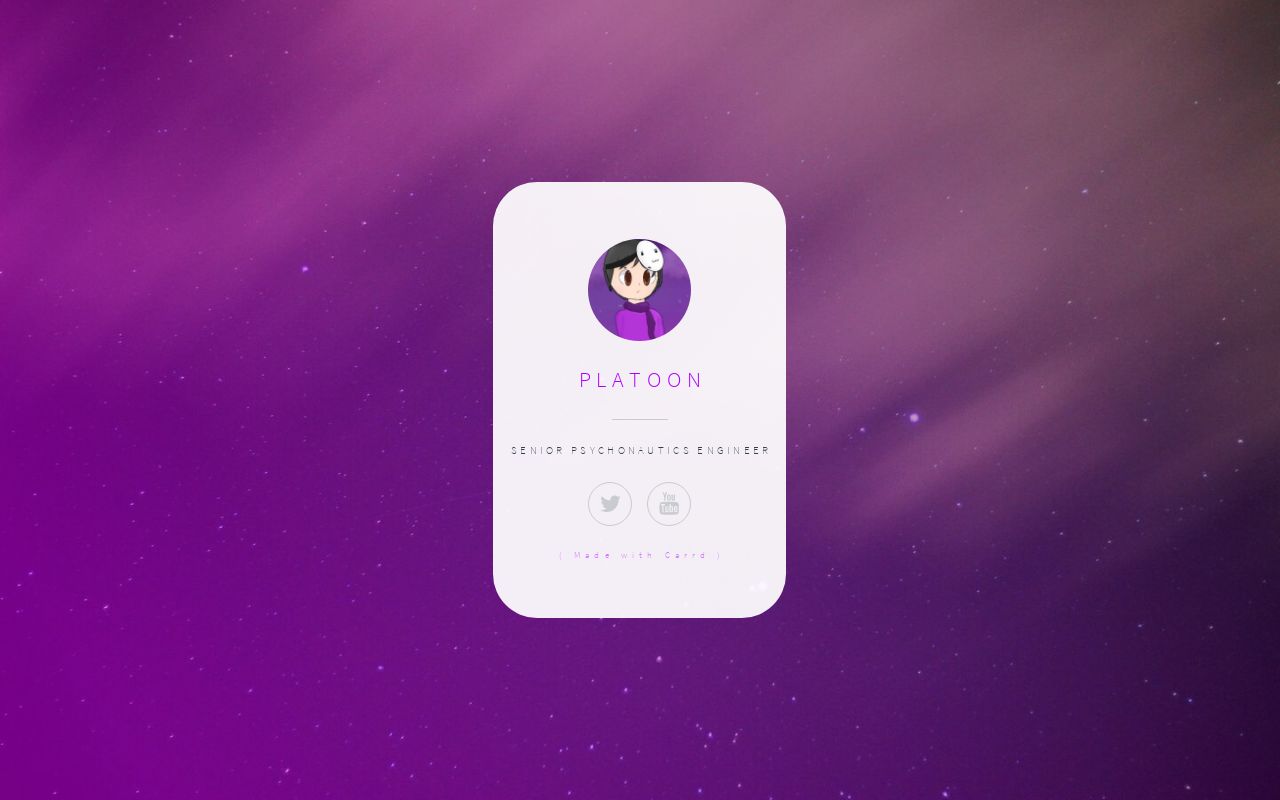 Carrd profile picture for @platoon
